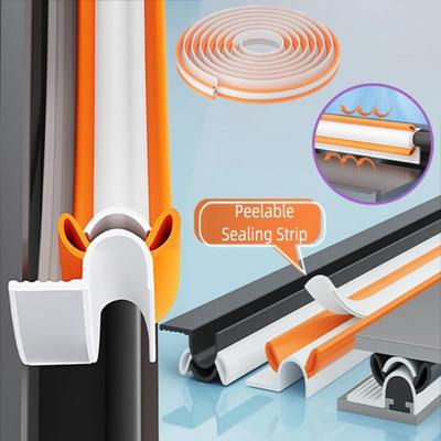 High Quality 4m Casement Window Sealing Strip Soundproofing TPE Insulation Strip Keep Warm Windproof Gap Sealer Household