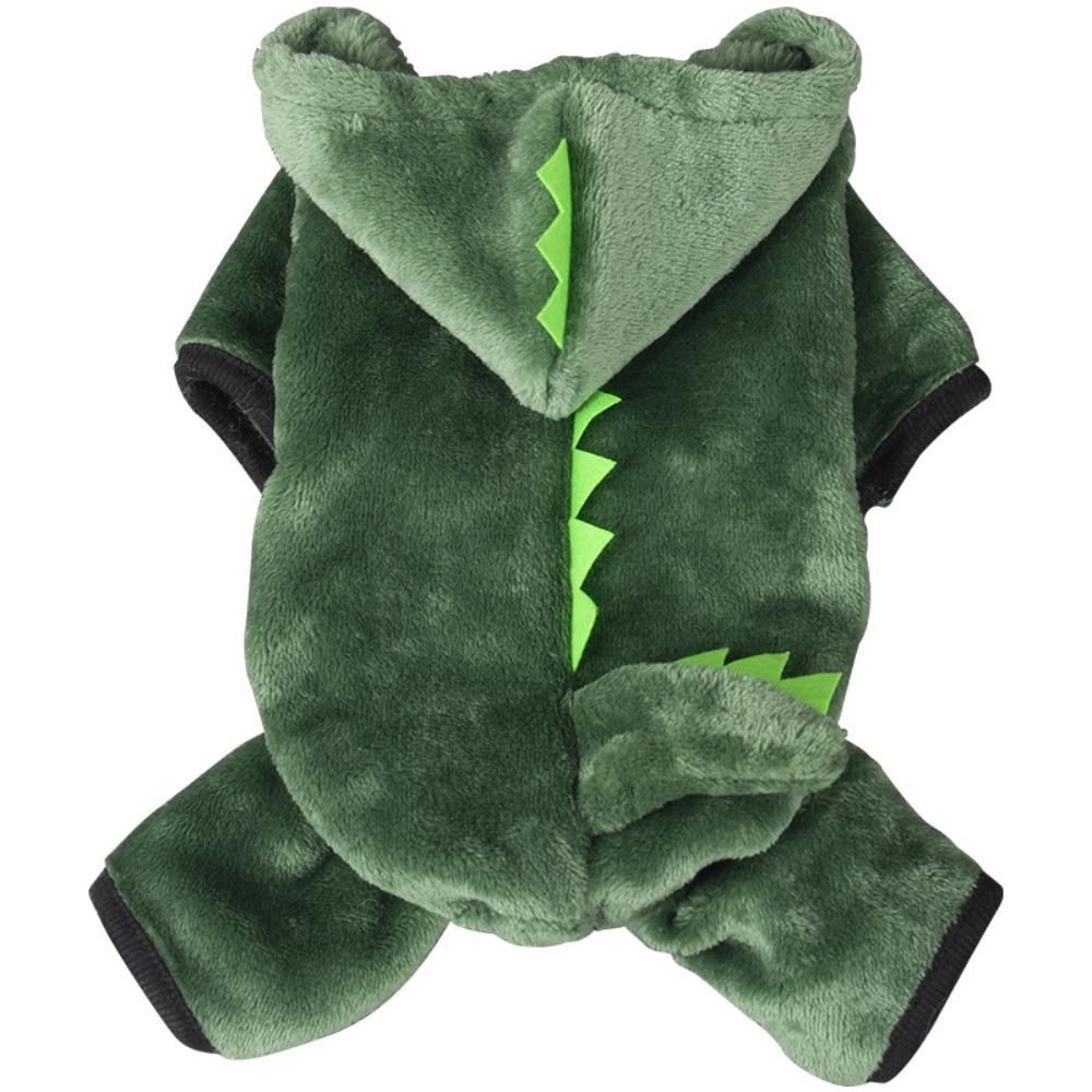 Hyggelige Kæledyrs Plys Tøj Tyk Varm Hund Firebenet Jumpsuit til Teddy Pomeranian Schnauzer