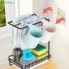 Kitchen Rag Rack Stainless Steel Drain Storage Organizer Wall Mounted Towel Dishcloth Sponge Holder