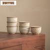 80ml Coarse Pottery Teacup Vintage Tea Bowl Beautiful Tea Cup Tea-tasting Personal Cup Chazhan Master Cups Cafes Decoration