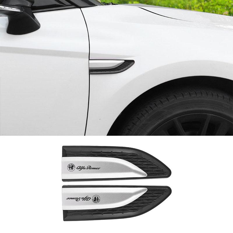 Car Blade Wheel Brow Side Tuyere Fender Decorative Stickers For Alfa Romeo Giulia Stelvio Giulietta 159 147 156 166 Accessories