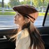 Boina Vintage Estilo Japonês Retro Chapéu Plano Ajustável Boina Para Meninos Meninas