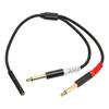 3.5mm To Dual 1 4 Inch Sound Splitter Cable 1 8 Stereo Female To Dual 6.35mm Mono Male Sound