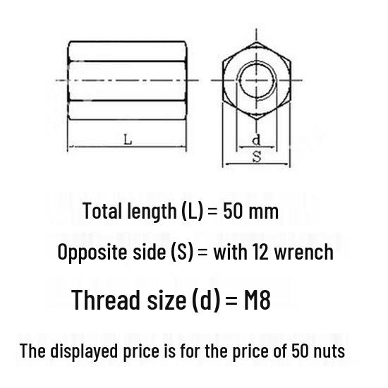 

Galvanized Hexagonal Extended Threaded Joint Nut