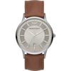 Renato Silver Brown Leather Men's Quartz Watch AR11185