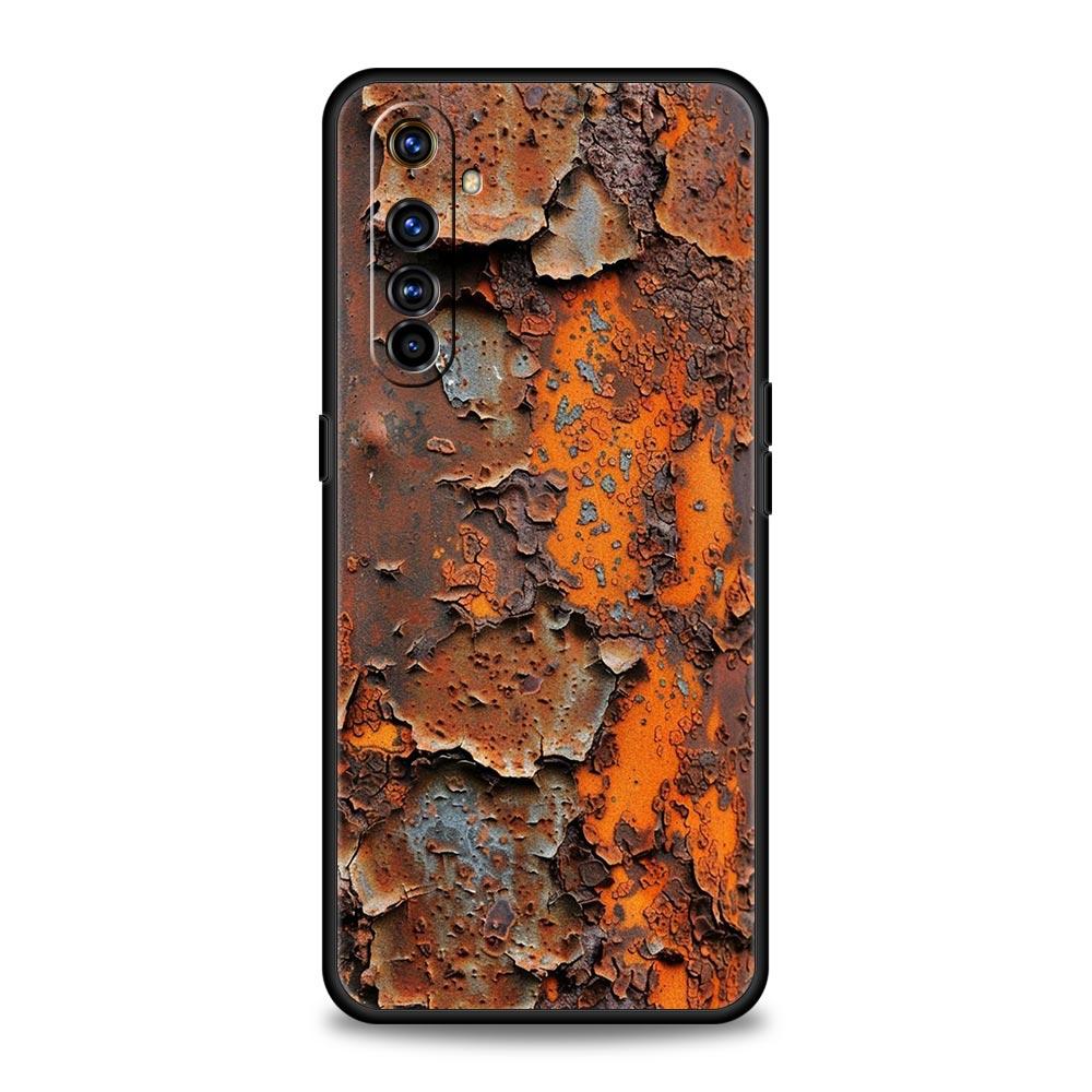 Vintage Industrial Style Rusty Case For Realme C67 C63 C55 C53 C35 C25 C21 GT 2 3 5 6 10 11 12 13 Pro Plus Soft TPU Phone Cover