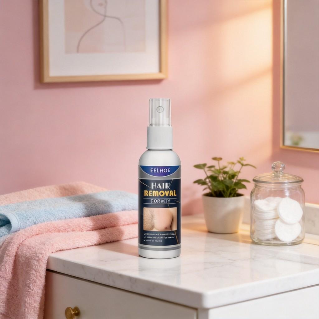 Spray Depilatorio Corporal Para Mujeres Niebla Depilatoria Suave de Acción Rápida Para Zonas Sensibles
