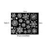 Glitter Effect Snowflake Electrostatic Wall Sticker Christmas Kids Room Decor Glass Window Home Decoration New Year Wallpaper