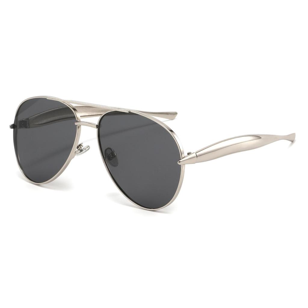 2025 Retro Frog-Shaped Large Frame Sunglasses - High-End Women's Trendy Street Style Glasses