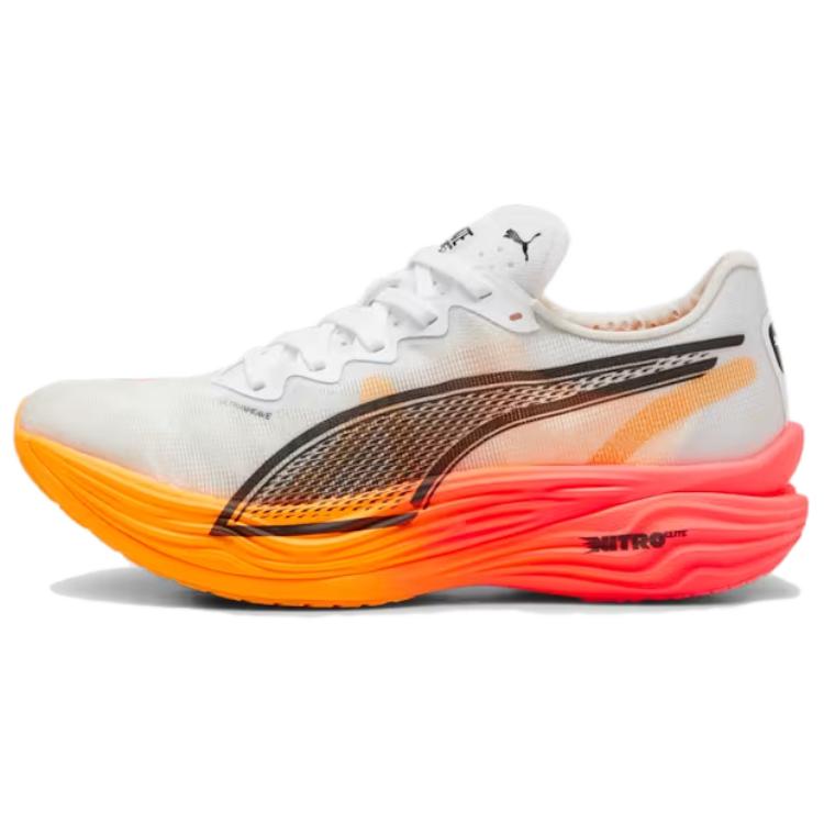 

New PUMA Deviate Nitro Elite 3 White Sunset Glow 310639-01 42.5