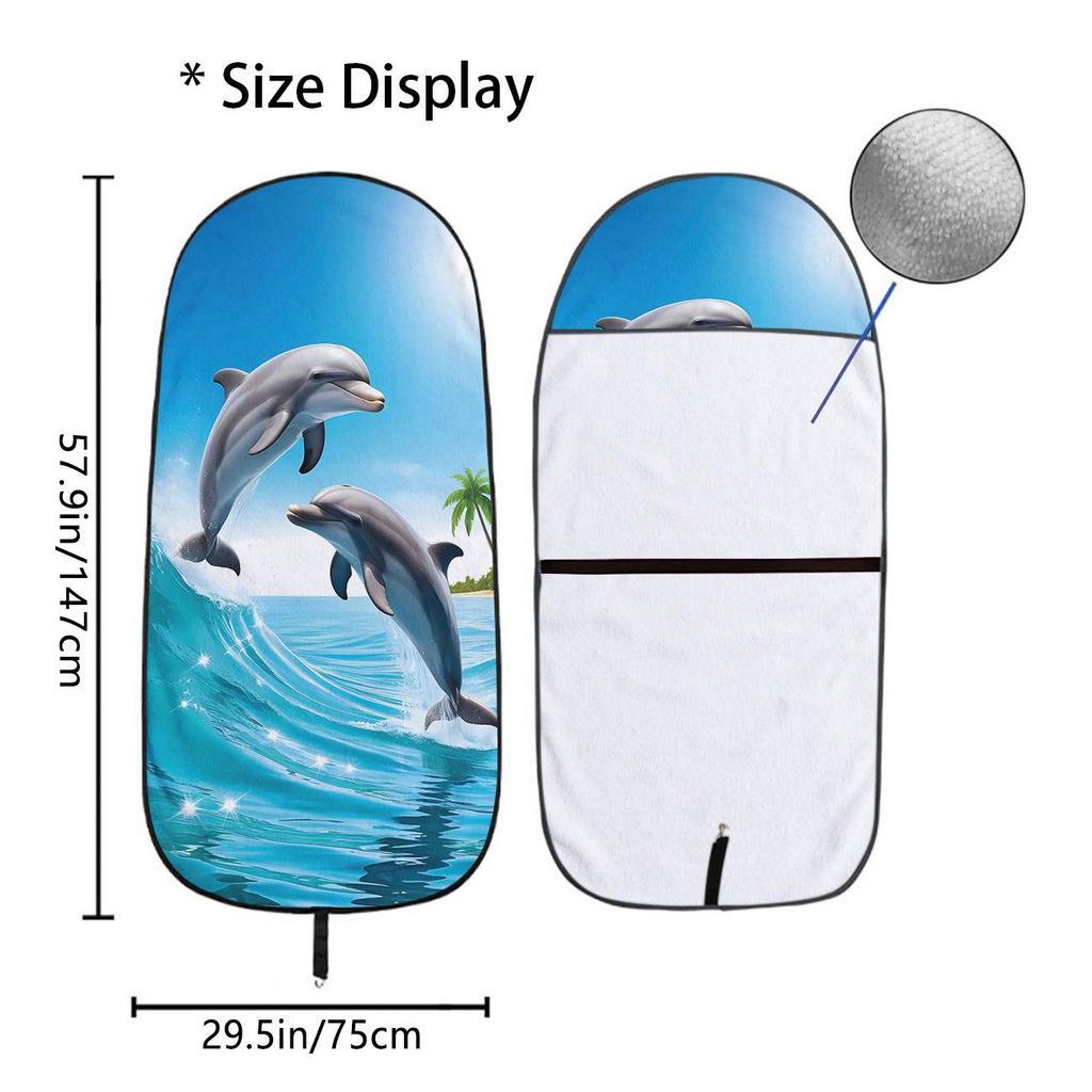 Universal Car Seat Towel Cover - Front Seat Protector for Gym & Workout, All-Season Use