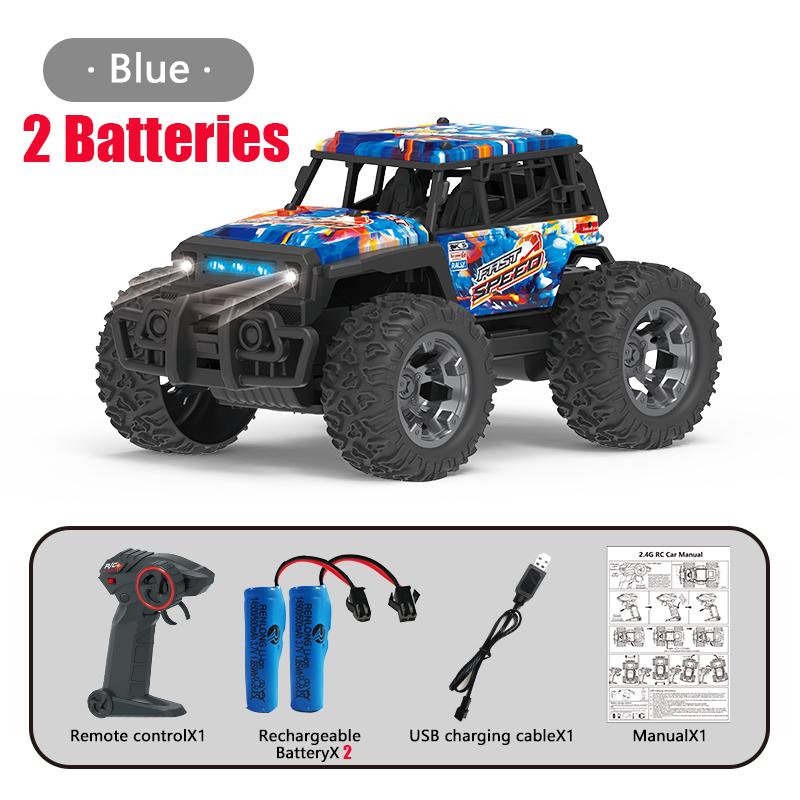 2.4G RC Auto Elektroantrieb Offroad Großrad Hochgeschwindigkeit Lila Fernbedienung Trucks Mädchenspielzeug für Kinder