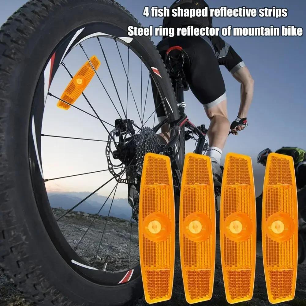 2/4PCS for Bike Spoke Reflectors - High Visibility Safety Lights for MTB/Road Bike, Reflective Wheel Rim Clips, No Tools Needed