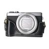 Custodia a sacca per fotocamera a corpo intero in PU-pelle retrò con apertura a tirante e tracolla, Custodia protettiva per Canon G7 X Mark III / SX740 HS