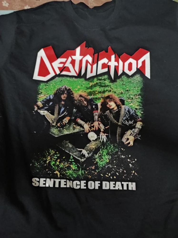DESTRUCTION Band Black All Size HEAVY Cotton Shirt Unisex T-Shirt