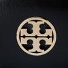 Tory Burch Reva Double T Logo Flap Removable Metal Shoulder Strap Leather Crossbody Clutch Women Handbags Black 152250-001