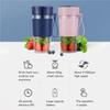 Electric Juicer Cup Handheld USB 1200mAh Battery Powered Washable Anti-corrosive Transparent 21000RPM Bottle with Lanyard