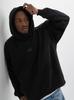 Jigga Wear Badge Men's Oversized Hoodie Black L