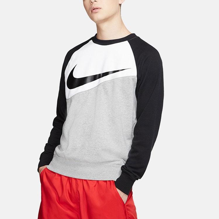 Nike Spliced Round Neck Pullover Sweatshirt Men Tops Black BV5305-064