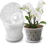 Plastic With Holes And Trays Plant Pots For Phalaenopsis Orchid Planting Flowerpot Orchid Pot
