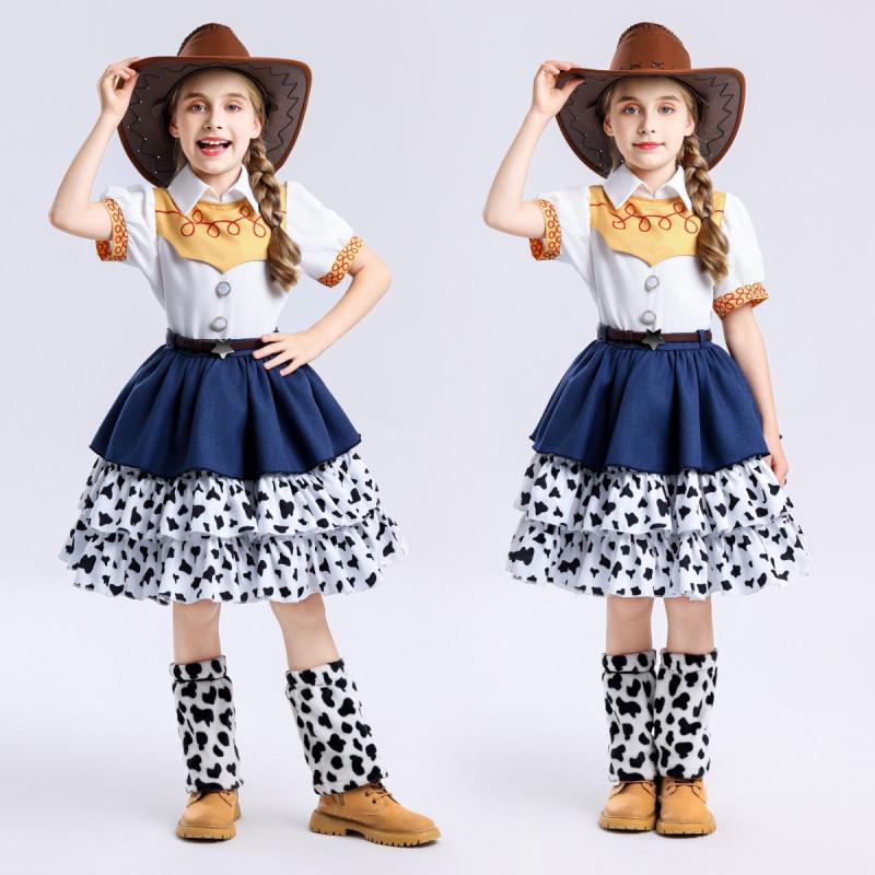 Story Jessie Toy Cosplay Dress Set Clothing Halloween Party Stage Performance