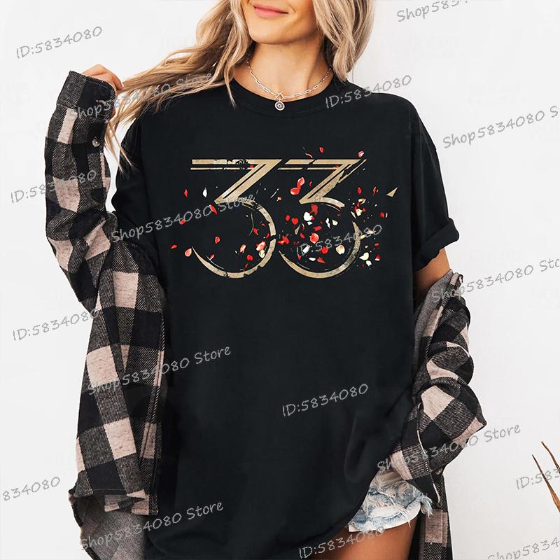 Gamer Mode Sommer Oberteile Clair Obscur Expedition 33 Merch T-Shirt für Unisex Damen Perfektes Geschenk für Spielefans Neue Unisex T-Shirts