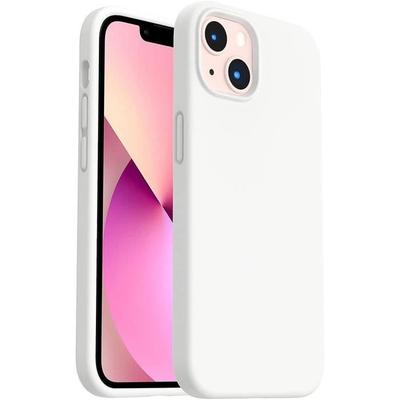 Funda de Silicona - para iPhone - 13 mini - Blanco - Resistente a los arañazos - Antichoque - Flexible