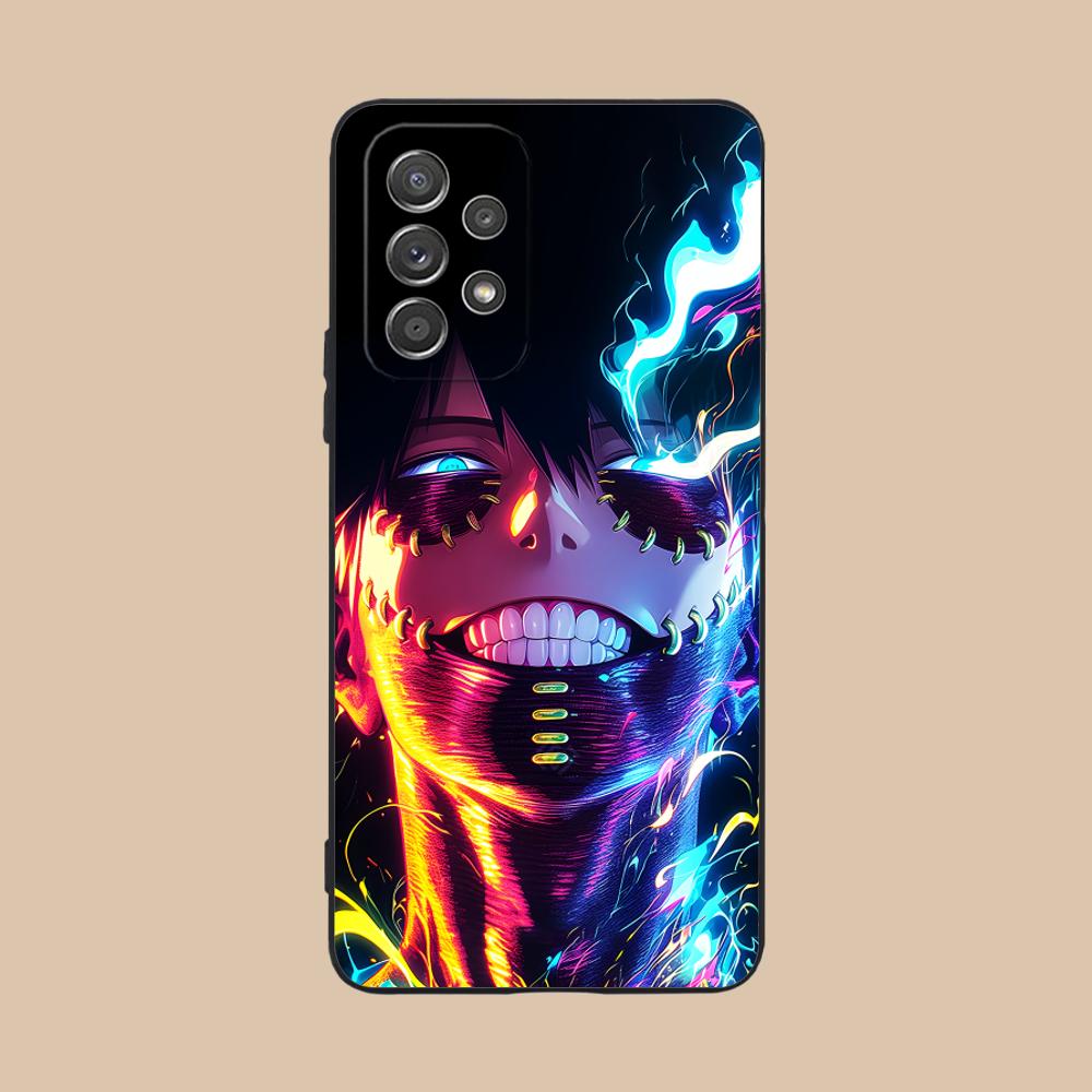 My Hero Academia Dabi Phone Case for Samsung Galaxy M55 54 42 35 34 33 32 23 22 15 14 13 12 F55 5G Colour Protective Luxury