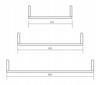 Wall Hanging Shelves - 3 Pieces - No. 23 White