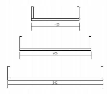 Wall Hanging Shelves - 3 Pieces - No. 23 White