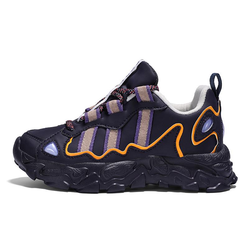 Fashion Leather Girl's Sports Shoes Autumn and Winter Children's Platform Sneakers Breathable Kids Running Shoes zapatos niña