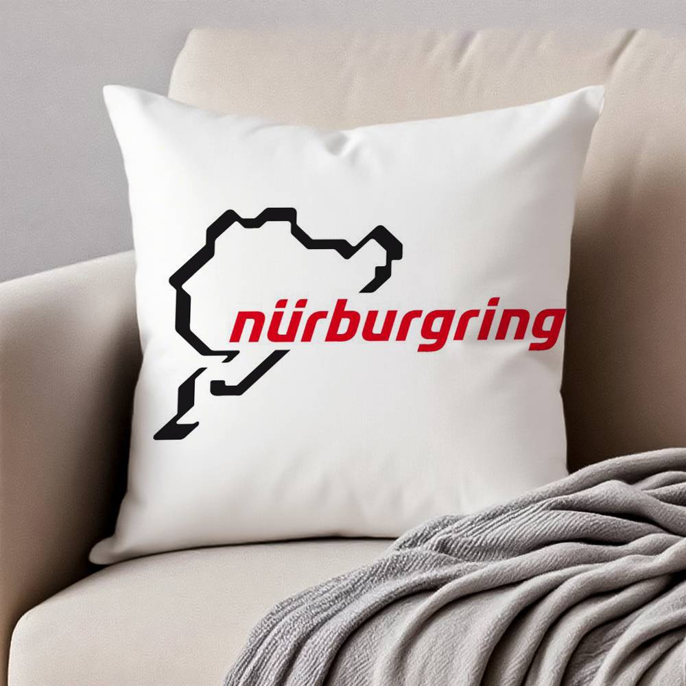 Nurburgring Sport Car Pillow Case Anti-dustmite Invisible zipper Sofa Bed