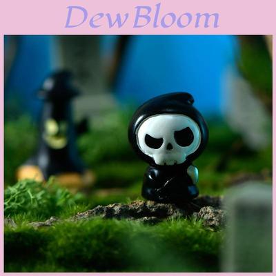 Pryskyřičné Halloweenské Miniatury Pro DIY Křišťálovou Kouli Příslušenství Roztomilý Průhledný Duch A Dýně Dekor