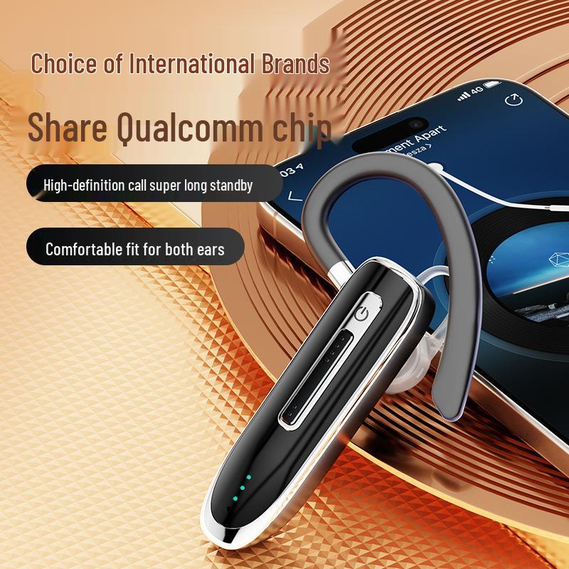 Qualcomm K2 Wireless Bluetooth Headset: Noise-Canceling, Single Ear Hook, Long Battery Life