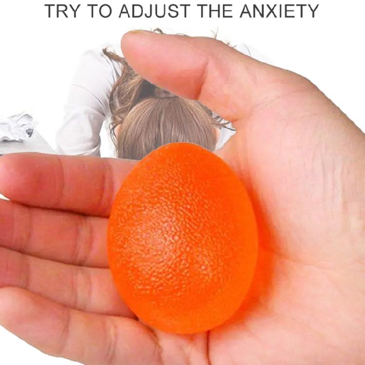 5Pcs Stress Relief Balls Hand Exercisers Stress Reliever Silicone Grip Strength Trainer Wrist Exercise Equipment