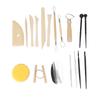 Clay Tools Kit Sculpting Tools Wooden Material Shaping Building Modeling Carving Accessories for Pottery Arts Craft