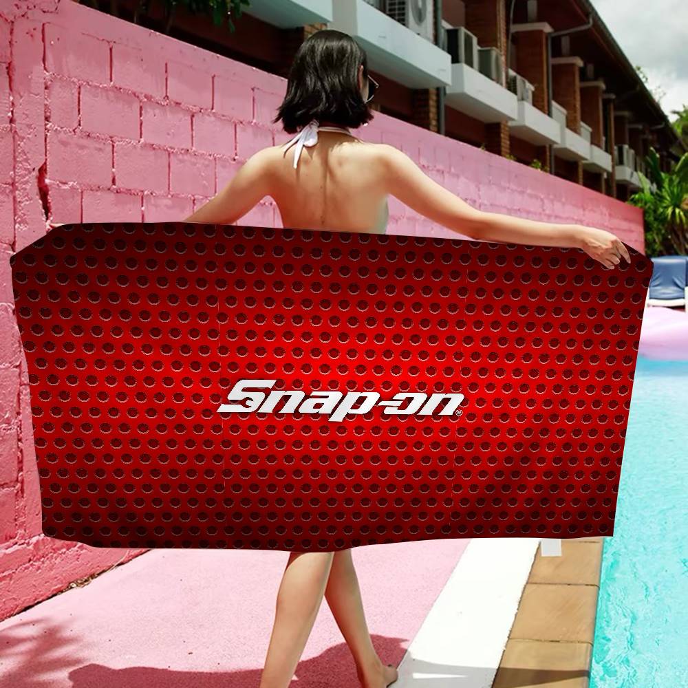 S-Snap On Car Tools Bath Towel Microfiber Soft Water Absorbing Breathable For Girl Kids Decorative Cartoon Beach Towel