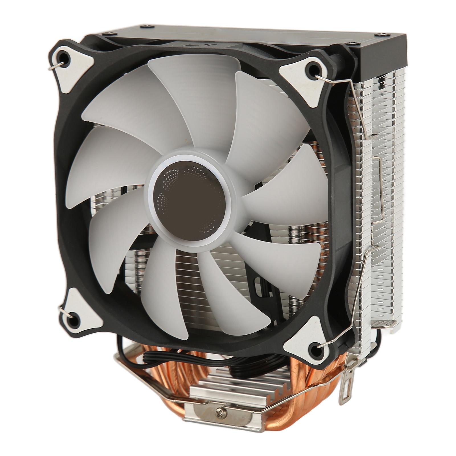 

ARGB CPU Air Cooler 6 медных тепловых трубок 12 В постоянного тока 3pin Универсальные гидравлические вентиляторы охлаждения процессора для ПК AMD