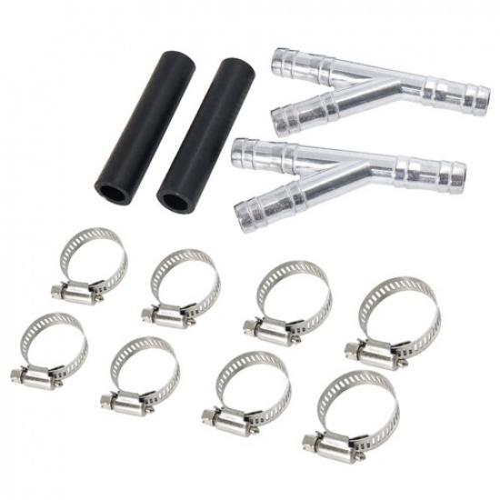 47238HP 2x Heater Hose Connector With Clamps For CHRYSLER DODGE FORD LINCOLN