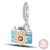 copper Camera Pendant Charm Fashion Travel Collection Bead Charms Compatible With Womens Bracelets Do It Yourself Jewellery Gifts