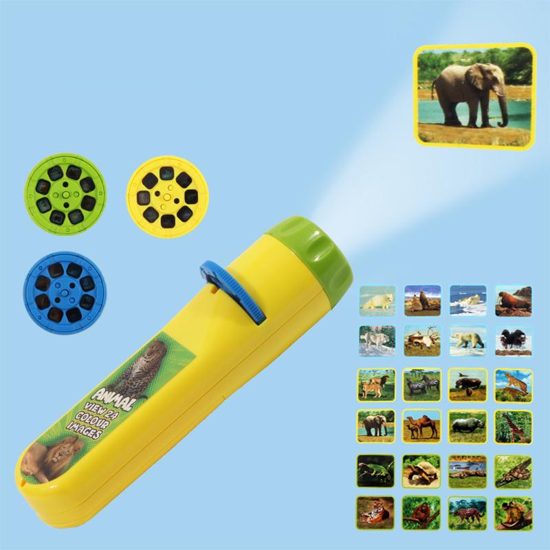 Projector Flashlight Toy Children Early Education Toys Cognitive Bedtime Story Lighting Mode Projection Story Machine TMZ
