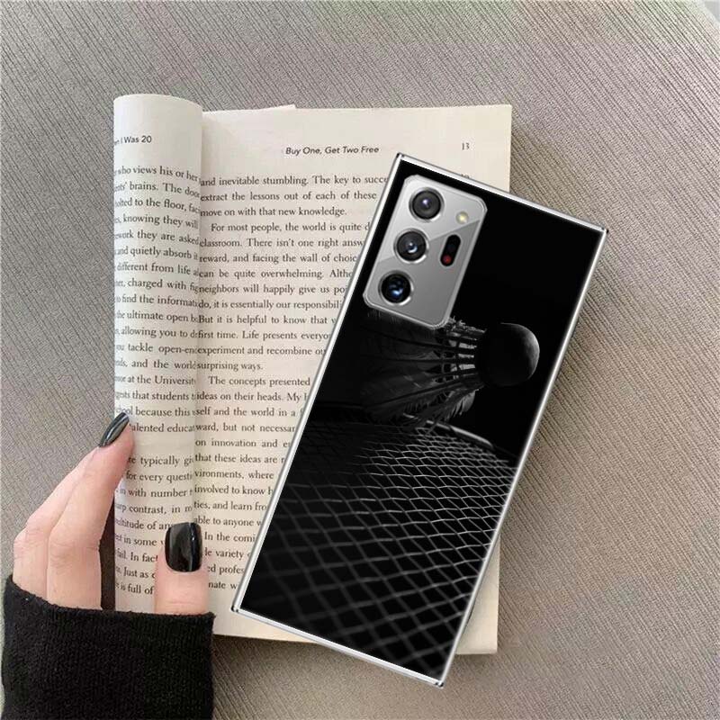 Badminton Sport Phone Case for Samsung A17 A37 A57 A54 A14 A24 A34 A07 A04S A02S A12 A22 A32 A52S A16 A26 A36 A56 A72 Galaxy Not