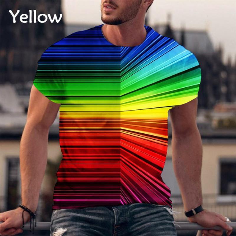 Fashion Vertigo Hypnotic 3d Printing T Shirt Men's Street Short Sleeve Hip-hop Style Cool T-shirt