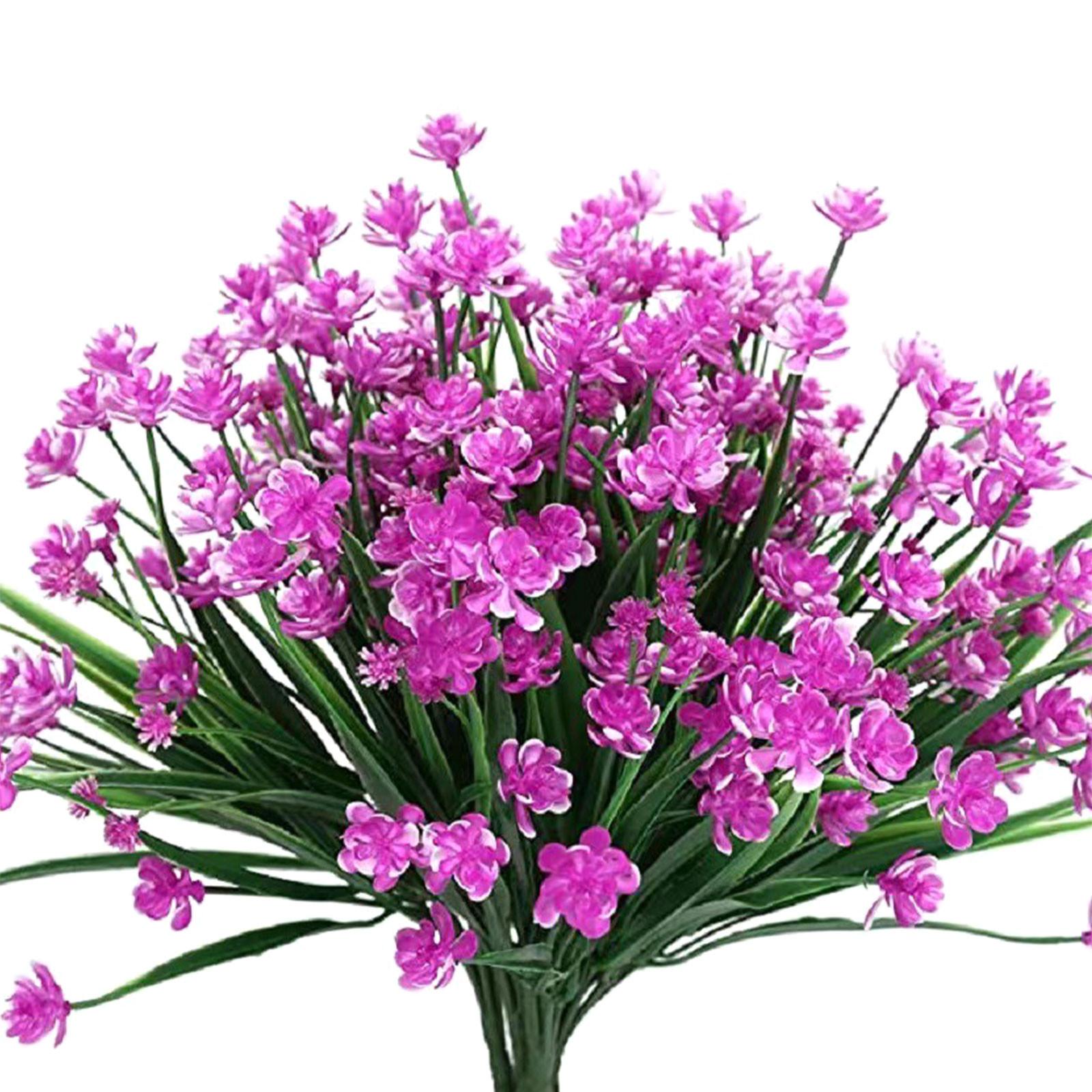 

6шт искусственные шелковые цветы 13,5 дюймов для украшения домашнего кухонного свадебного стола One Size горячий розовый