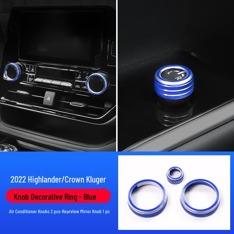 

2022 Toyota Highlander & Crown Kluger Декоративное кольцо ручки кондиционера, аксессуар для интерьера