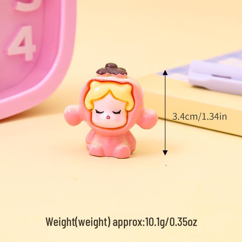 Labubu Crying Doll: Cute 3D Resin Car-Mounted Ornament for Desktop