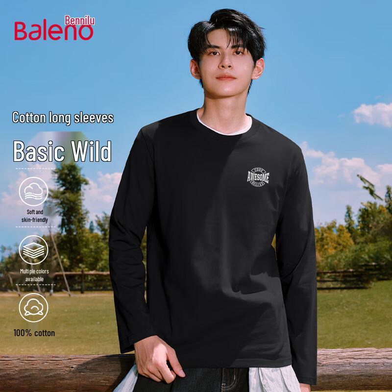 Baleno Men s JPB Print Loose Fit Long Sleeve T-Shirt XL