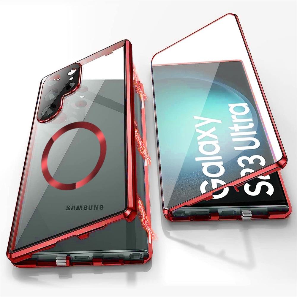 Suitable for Samsung S25U Magneto S24ultra Magsafe Mobile Phone Case Metal Glass Guard Clasp