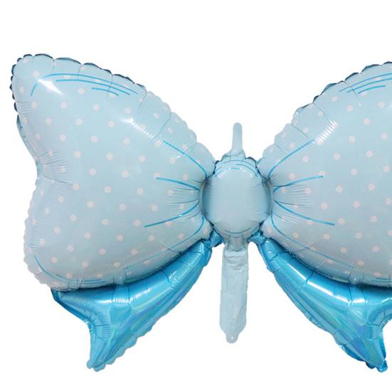 10Pcs Bow-knot Balloons Creative Shape Vibrant Color Stunning Visual Effect Anti-explosion Extra-large Shiny Bow-knot Party Balloons Decorations