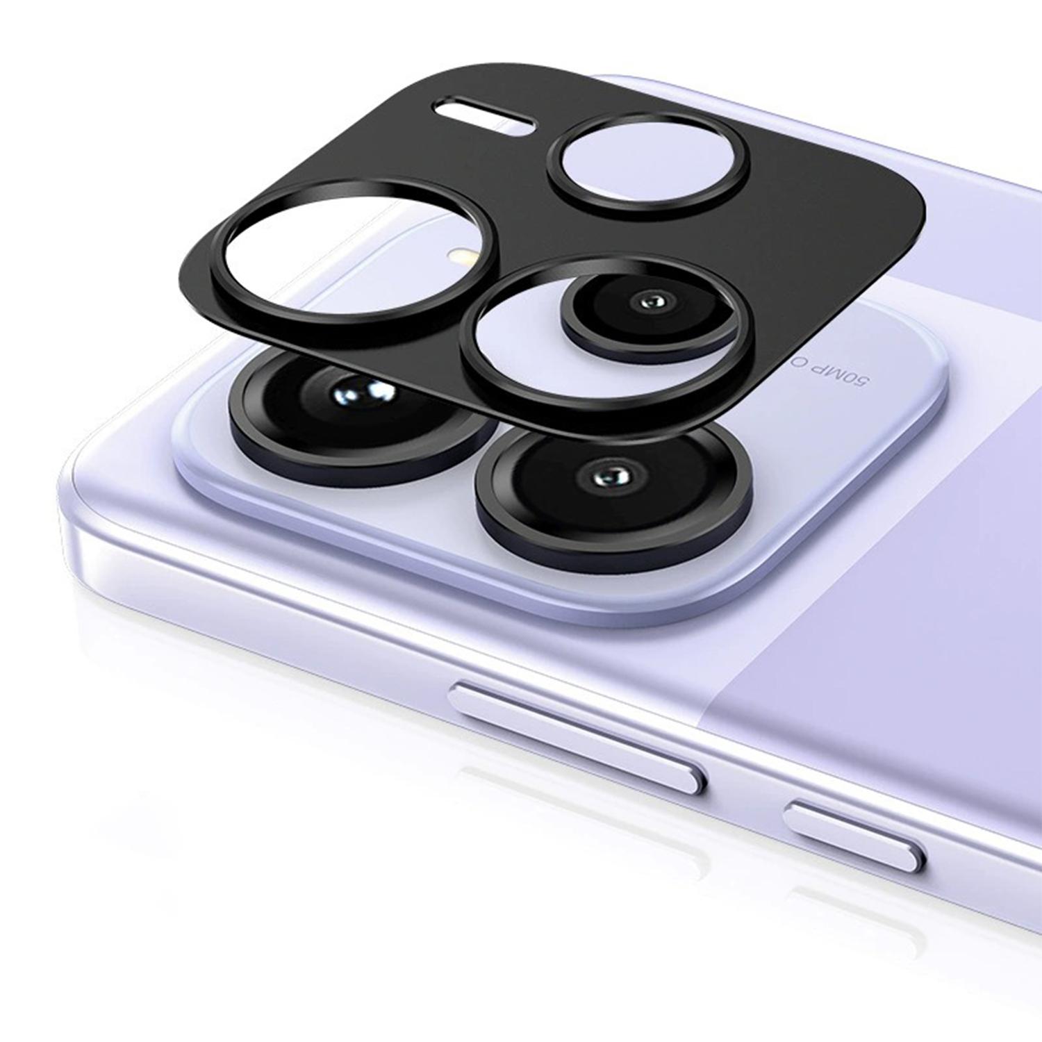 

For Xiaomi Redmi Note 14 5G Hollow Lens Protector Aluminum Alloy Phone Camera Bezel Cover A